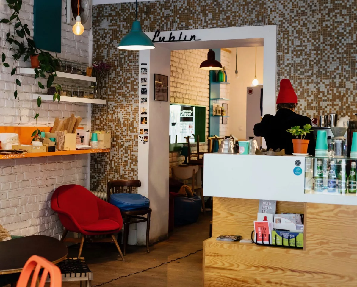 Wnętrze Cafe Heca